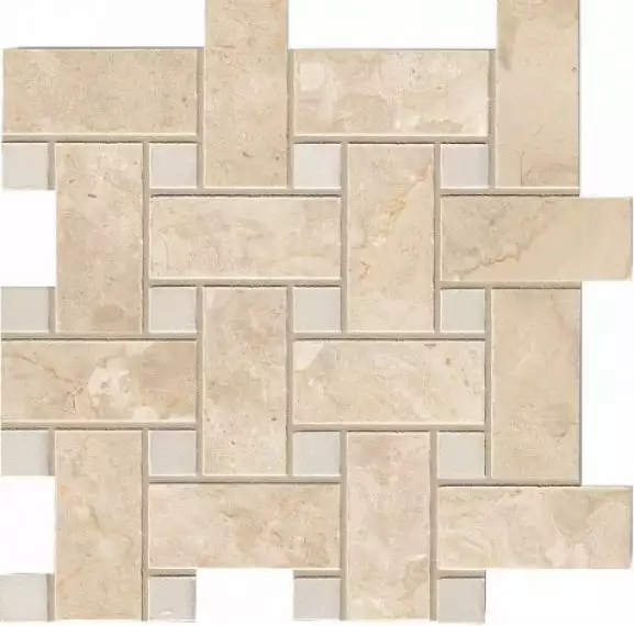 G91424 RIALTO WHITE BASKETWEAVE 30X30