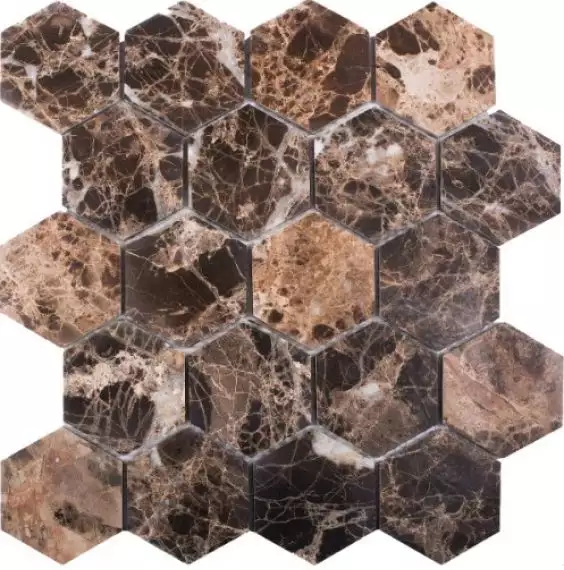HEXAGON DARK EMPERADOR POLISHED 28,2х26