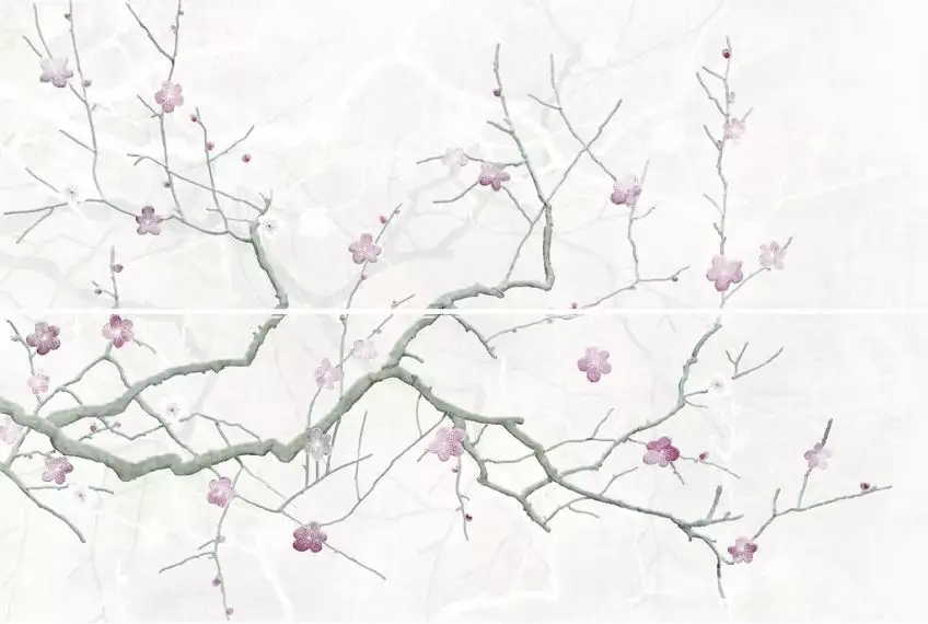 HI2U522DT Haiku Панно светло-серый 50x75
