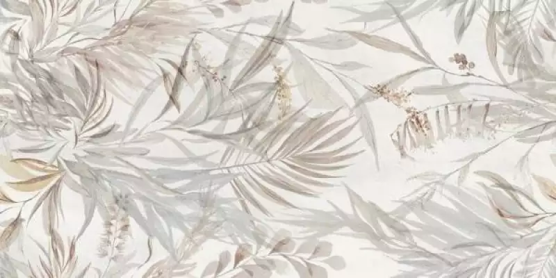 Halima Fleur Blanc Rect. 60x120