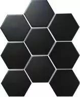 Hexagon big Black Matt (SBH4810) 25.6х29.5