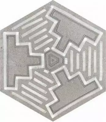 Hexagono Igneus Cemento Mix 23x26,6