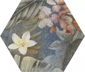 Hibiscus Blue Matt Hexa 23.2x26.7