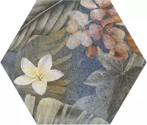 Hibiscus Blue Matt Hexa 23.2x26.7