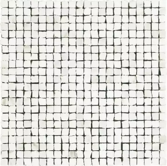 IMP001L Mosaico Spacco Lapp. Statuario 30Х30