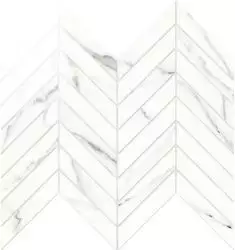IMP002L Chevron Lapp. Statuario 24,7Х30