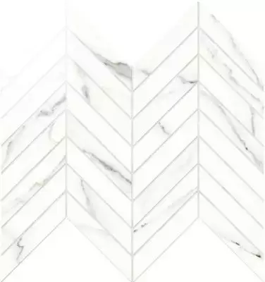 IMP002L Chevron Lapp. Statuario 24,7Х30
