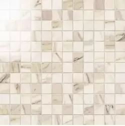 IMP334L Mosaico 2,5x2,5 Lapp. Calacatta Beige 30Х30