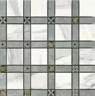 IMP889L Cassettone Lapp. Calacatta Bianco 30x30