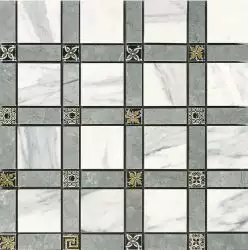 IMP889L Cassettone Lapp. Calacatta Bianco 30x30