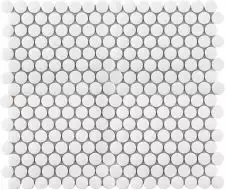 JNK81011 Мозаика Penny Round White Antid. 315х309х6