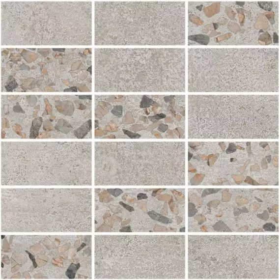 K9498938LPR1VTE0 Beton-Terrazzo Мозаичный микс Темный 30х30