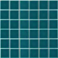 LWWB80081 Мозаика Crackle Green Glossy 4.8x4.8 30.6х30.6х6