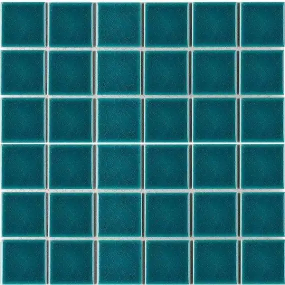 LWWB80081 Мозаика Crackle Green Glossy 4.8x4.8 30.6х30.6х6
