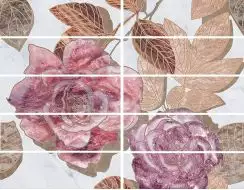 Laparet Плитка Бордюр Argos flowers 7,5х25