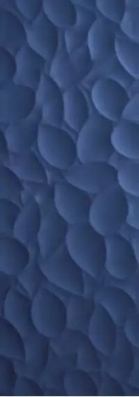 Leaf Deep Blue matt 35x100