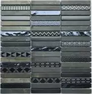 Listone (стекло+камень) 15*98 300*300