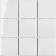 MH33800 Мозаика White Glossy 97x97 300х300х6