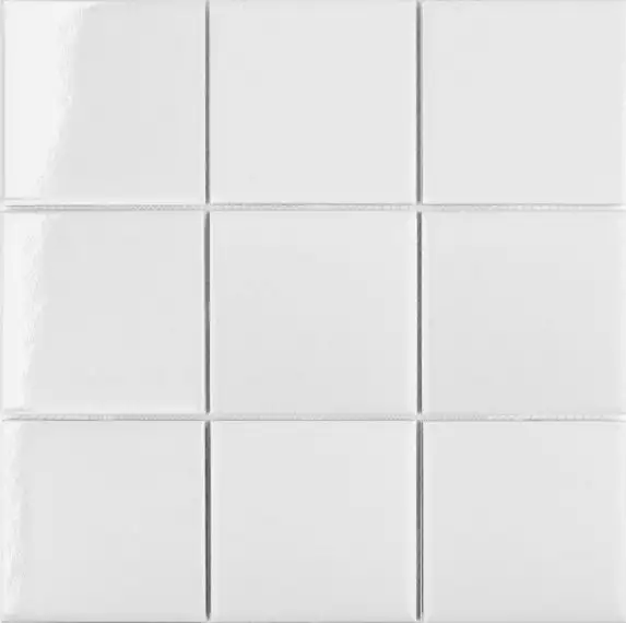 MH33800 Мозаика White Glossy 97x97 300х300х6