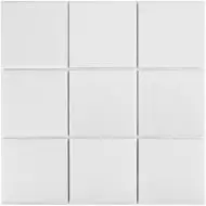MH33900 Мозаика White Matt 97x97 300х300х6
