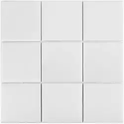 MH33900 Мозаика White Matt 97x97 300х300х6