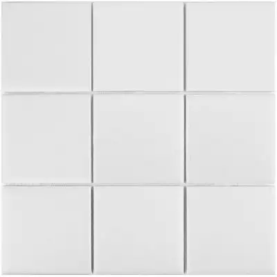 MH33900 Мозаика White Matt 97x97 300х300х6