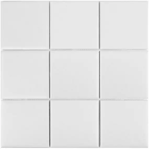 MH33900 Мозаика White Matt 97x97 300х300х6