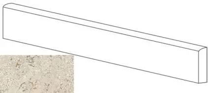 ML76000 BATTISCOPA MOLATO CREMA 8x80