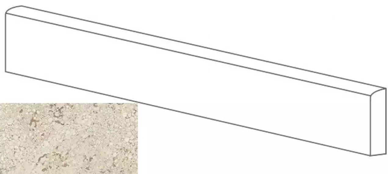 ML76000 BATTISCOPA MOLATO CREMA 8x80