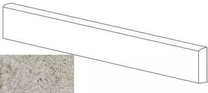 ML76002 BATTISCOPA MOLATO GRIGIO 8x80