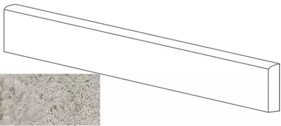 ML76002 BATTISCOPA MOLATO GRIGIO 8x80