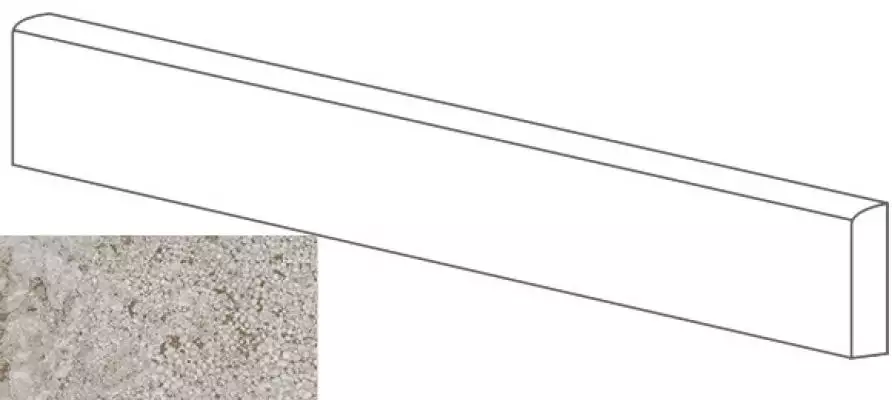 ML76002 BATTISCOPA MOLATO GRIGIO 8x80