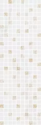 MM12112 Плитка Астория белый мозаичный 25x75