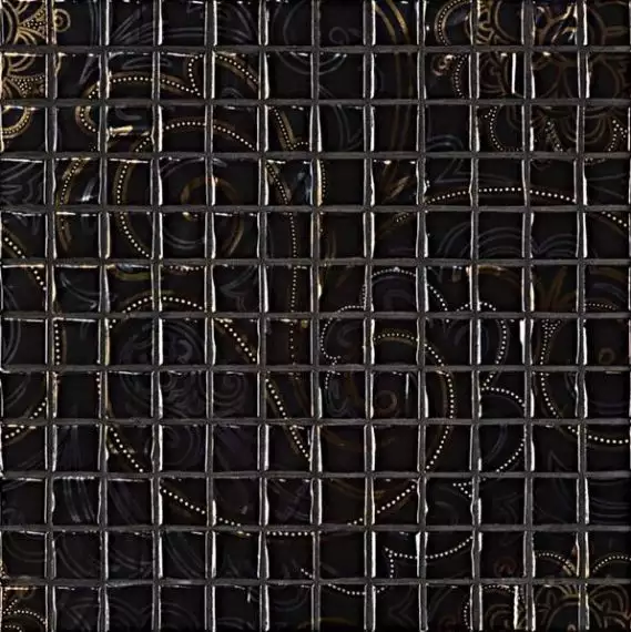 MO007 Мозаика Гламур черный 29,8x29,8