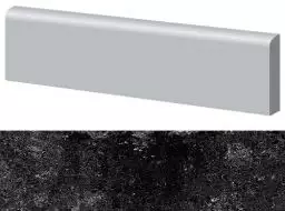 Marte Levigato Nero Acapulco Battiscopa 9x40