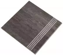 Marte Naturale Nero Acapulco Gradino 40x40