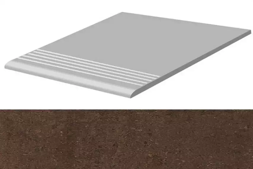 Marte Naturale Ramora Brown Gradino 30x30