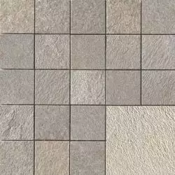Mineral Chrom Naturale WHITE Mosaico 6x6 Su Rete 30X30