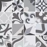 Mosaico Lumier Black 30x30