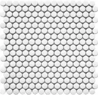 NK41000 Мозаика Penny Round White Matt 315х309х6