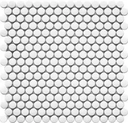 NK41000 Мозаика Penny Round White Matt 315х309х6