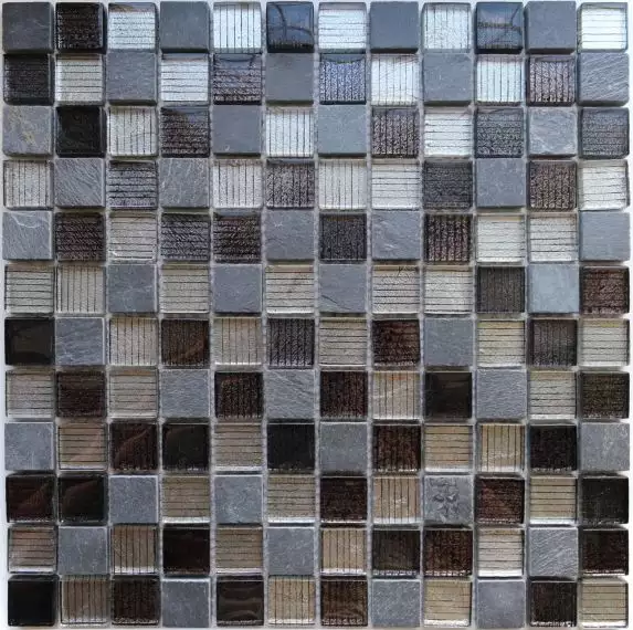 Naturelle Alcantara Nero 23x23 30.5x30.5