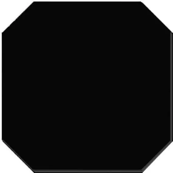 Nero ottagono matt 20x20