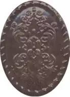 OBA010 Плитка Декор Версаль коричневый 12*16