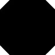 Octogono Negro 31,6x31,6 145