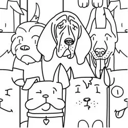 Oh My Dog White 25x25