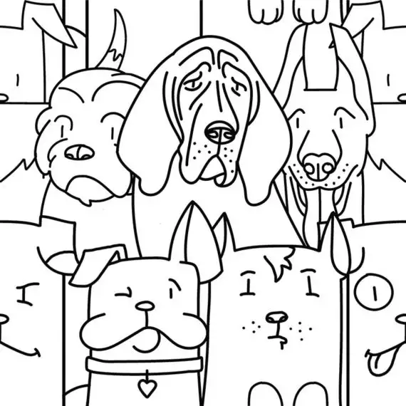 Oh My Dog White 25x25