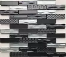 Optima Grey (стекло) 23*98 300*300