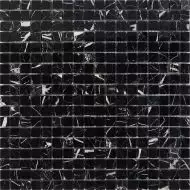 PIX250 Мозаика Black majesty из мрамора полированная 15x15 305х305x4