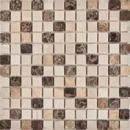 PIX272 Мозаика из мрамора 23x23 305х305x6